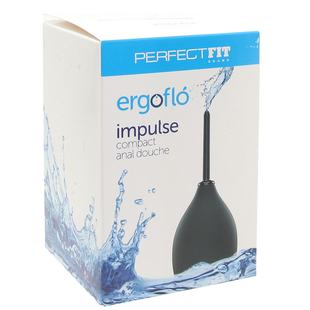 Ergoflo Impulse Compact Anal Douche in Black