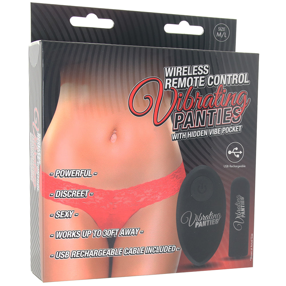 Electric Eel: Seductive Red Lace Wireless Vibrating Thong for Discreet Pleasure