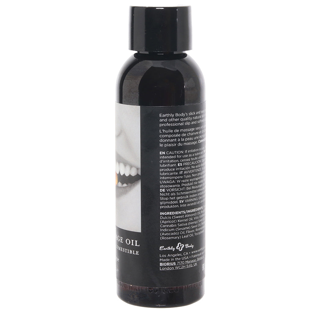Edible Massage Oil 2oz/60ml in Cherry Burst