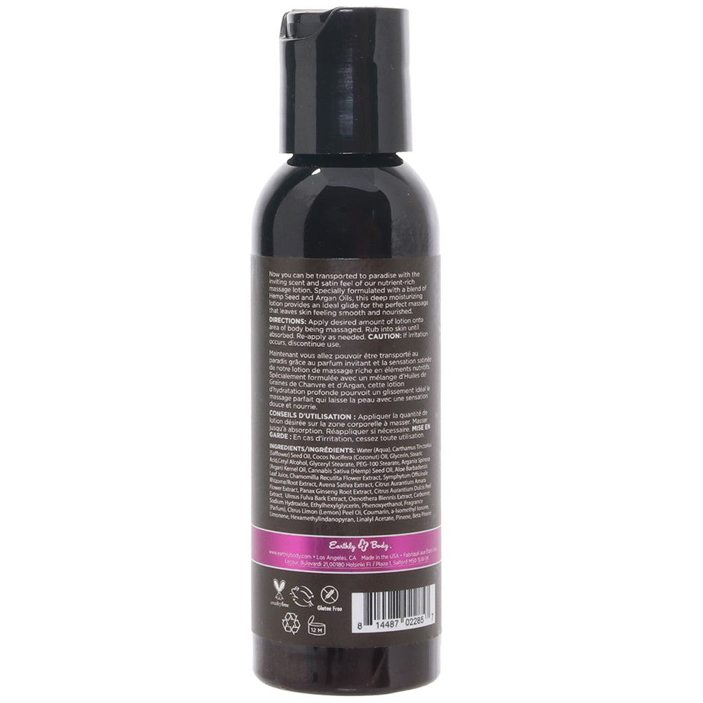Hemp Seed Massage Lotion 2oz/60ml in Skinny Dip