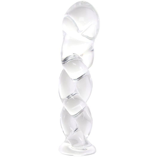 Clarity Seraphic Braid Glass Dildo