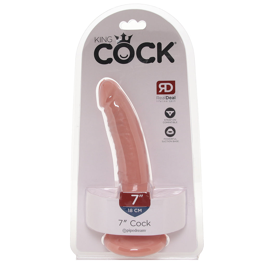 King Cock 7 Inch Dildo in Flesh