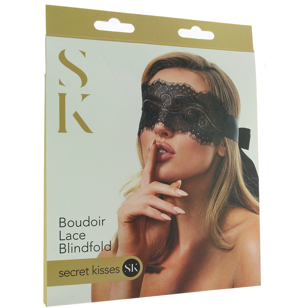 Secret Kisses Opulent Lace Blindfold – Sensual Boudoir Mystery