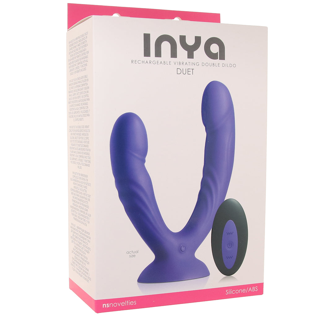 Inya Inya Duet Vibrating Double Dildo in Purple - Vibrators - HoneyHugs Canada (View 9)