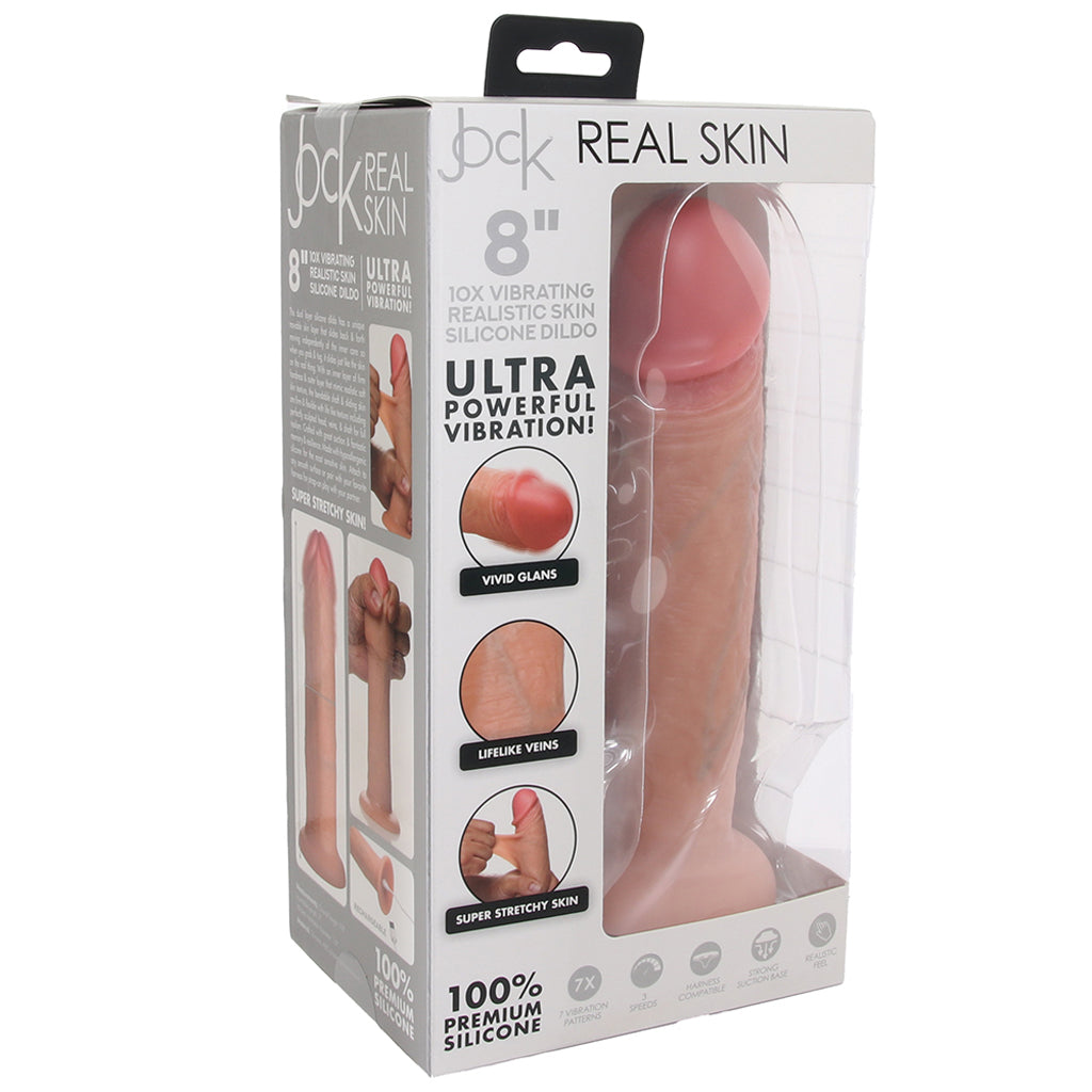 JOCK Jock Real Skin 8 Inch Vibrating Dildo - Vibrators - HoneyHugs Canada (View 6)