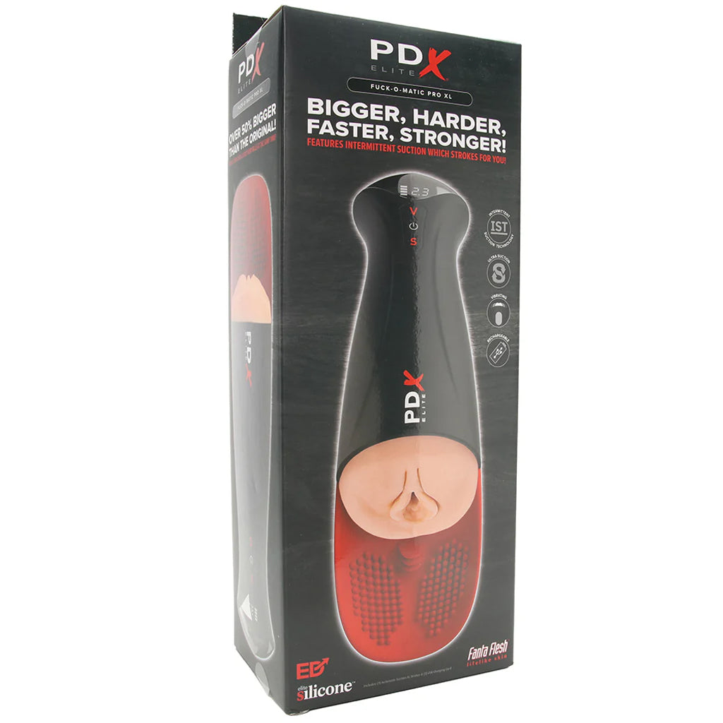 Pipedream PDX Elite Fap-O-Matic Pro XL Suction Stroker in Light - Male Masturbators - HoneyHugs Canada (View 9)