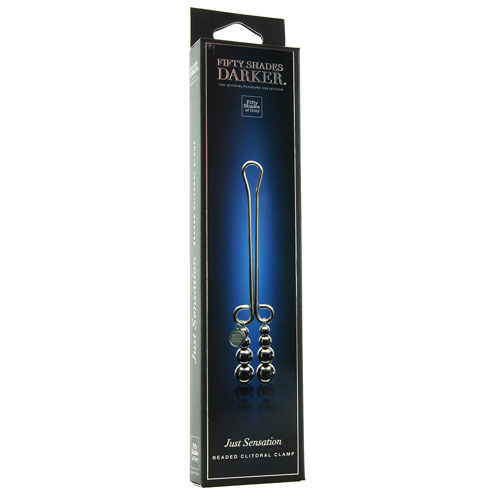 Fifty Shades Darker Just Sensation Beaded Clitoral Clamp: Exquisite Pressure & Teasing