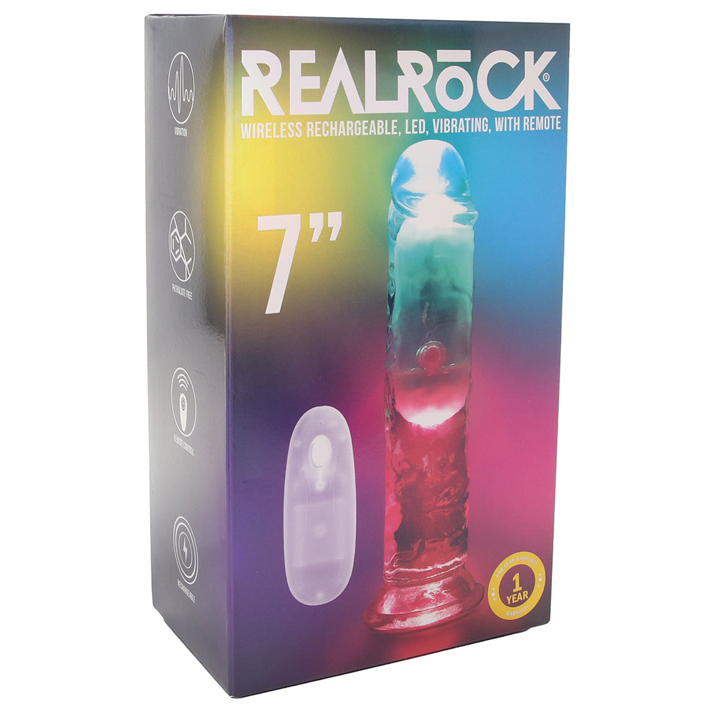 RealRock RealRock 7 Inch Light Up Vibrating Dildo - Vibrators - HoneyHugs Canada (View 9)