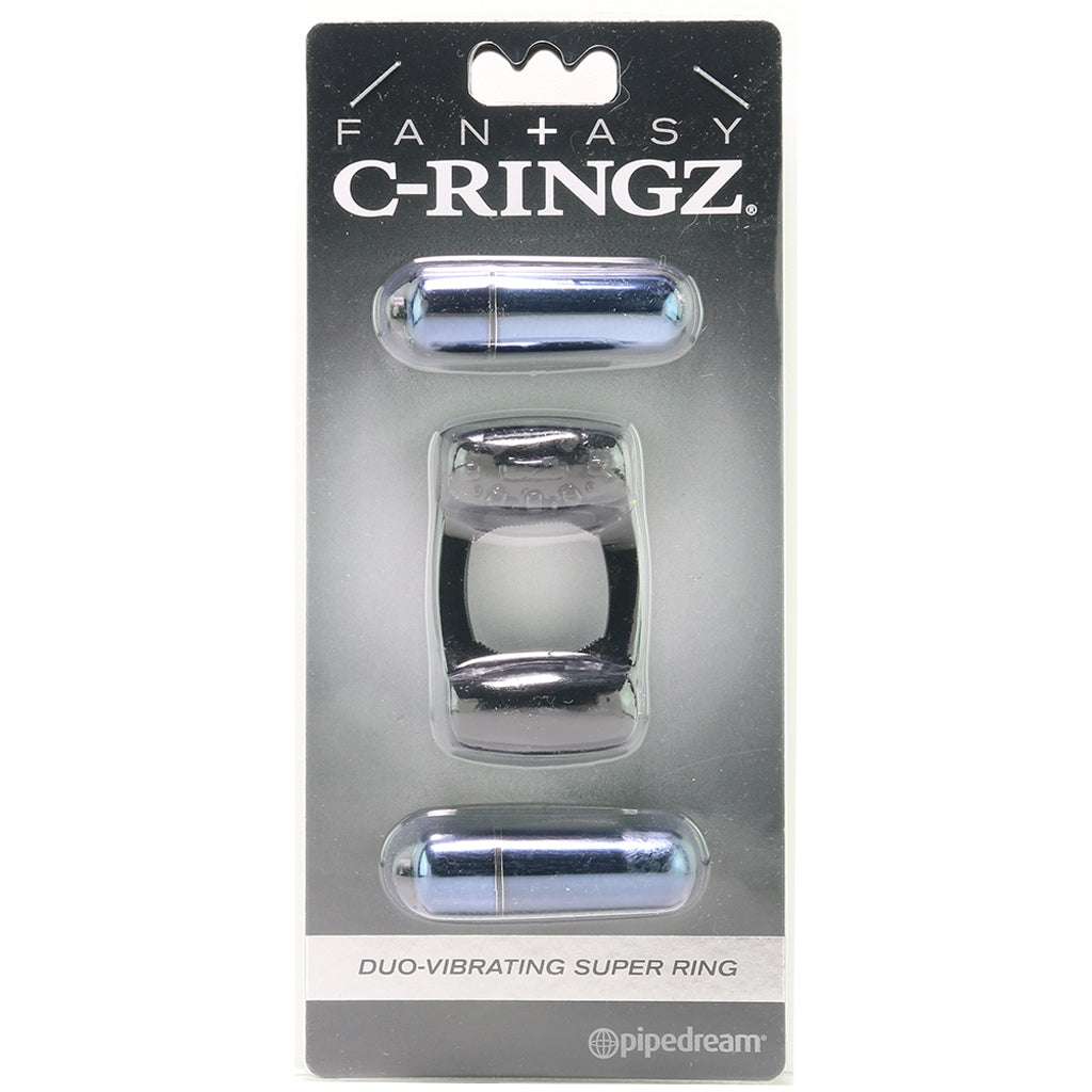 Fantasy C-Ringz Duo-Vibrating Super Ring in Black - Vibrators - HoneyHugs Canada (View 6)