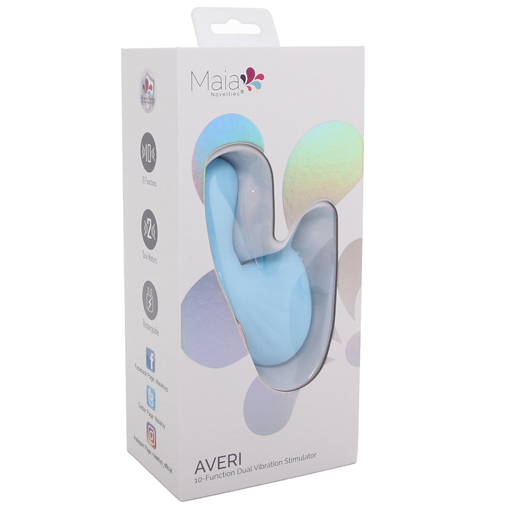 Maia Averi Dual Stimulator Vibe in Blue - Vibrators - HoneyHugs Canada (View 6)