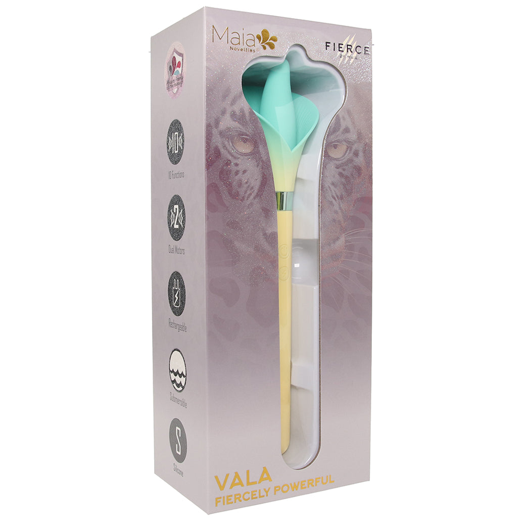 Maia Vala Fiercely Powerful Silicone Flower Vibe in Yellow - Vibrators - HoneyHugs Canada (View 9)