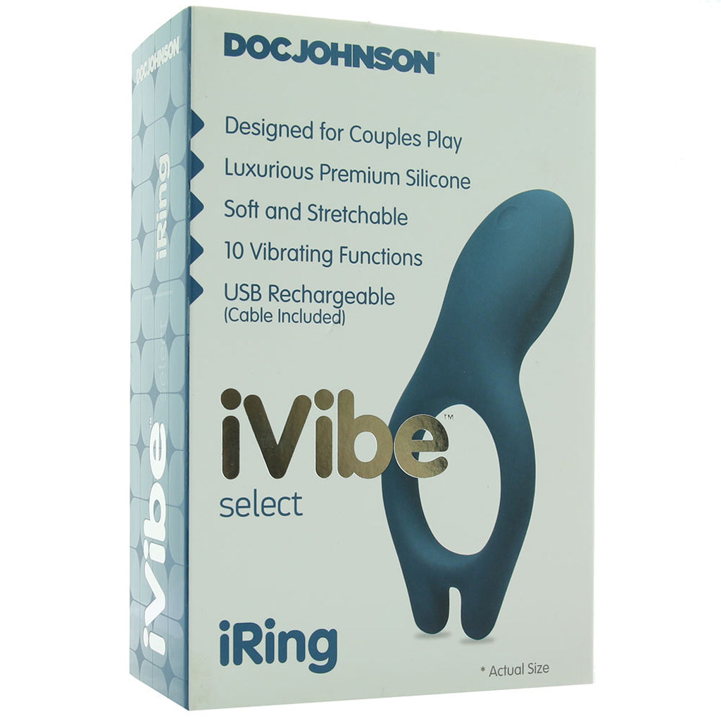 iVibe iRing Vibrating Silicone Cock Ring in Marine Blue - Vibrators - HoneyHugs Canada (View 6)