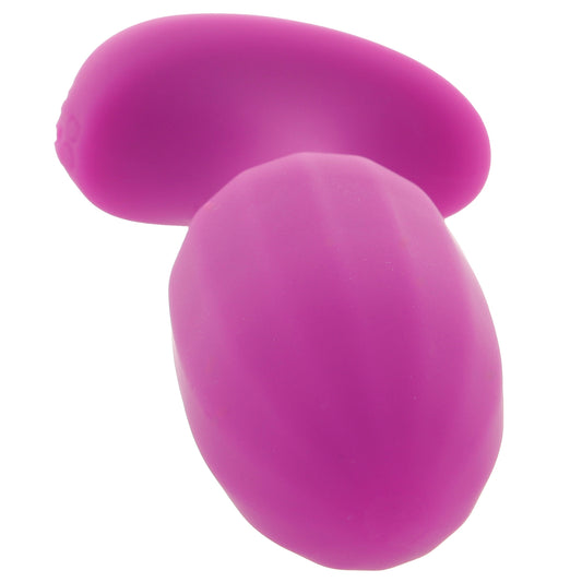 Bang! Ribbed Vibrating Silicone Butt Plug in Purple