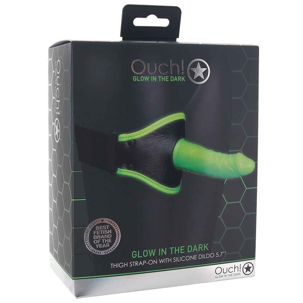 Ouch! Glow In The Dark Thigh Strap-on