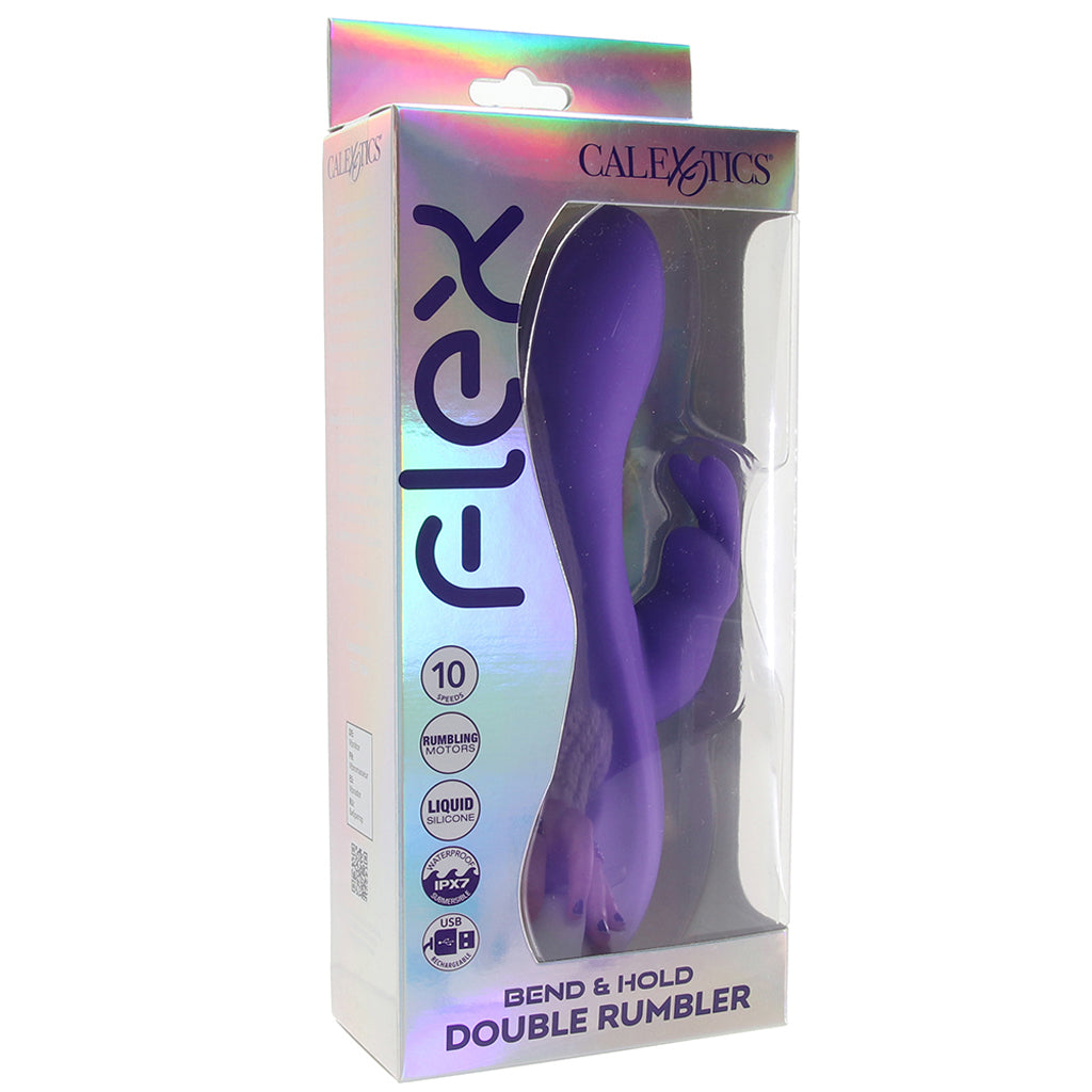 Flex Bend & Hold Double Rumbler Rabbit Vibe