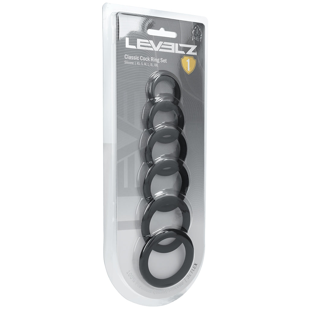 LEVELZ 6 Piece Classic Cock Ring Set