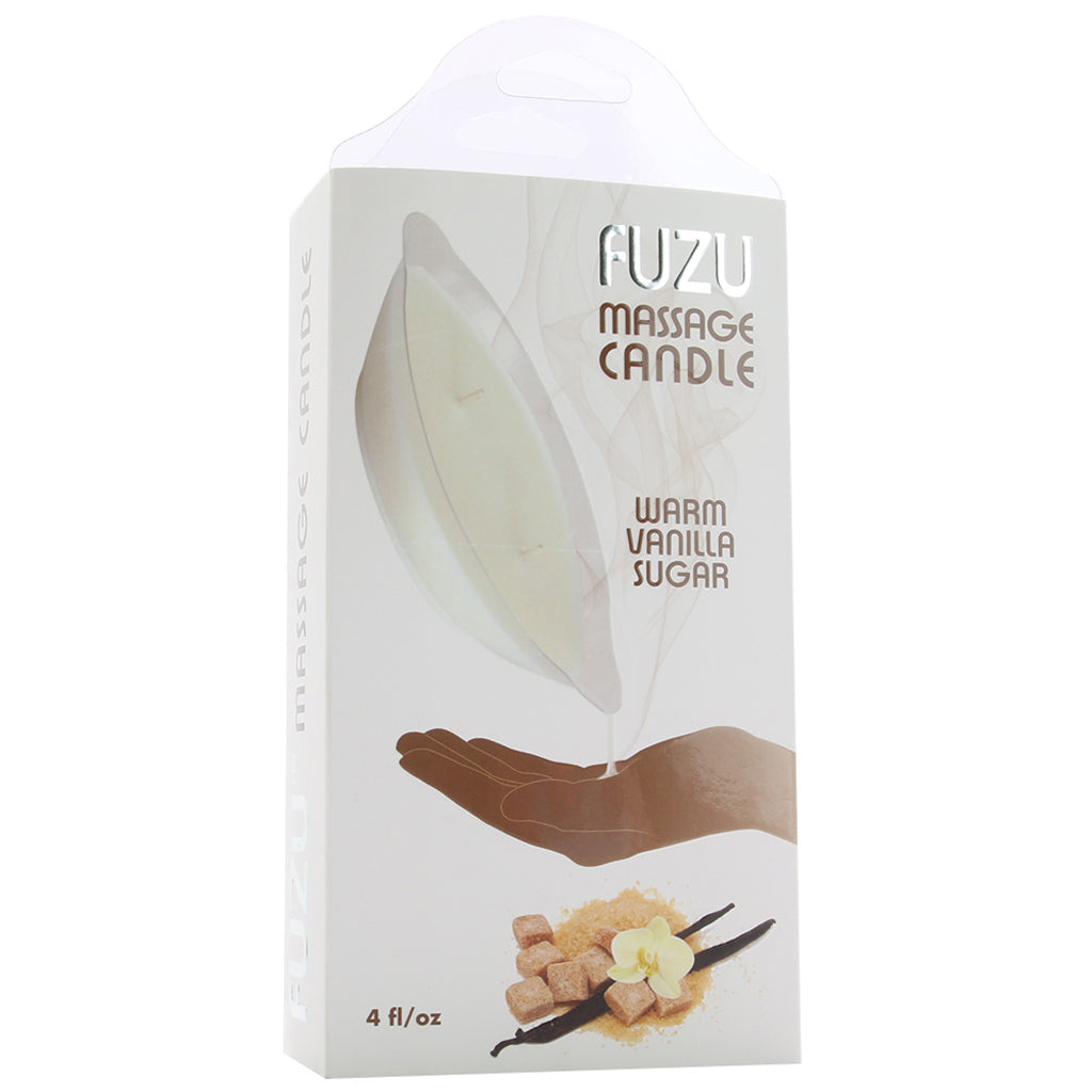 Fuzu Warm Vanilla Sugar Massage Candle in 4oz
