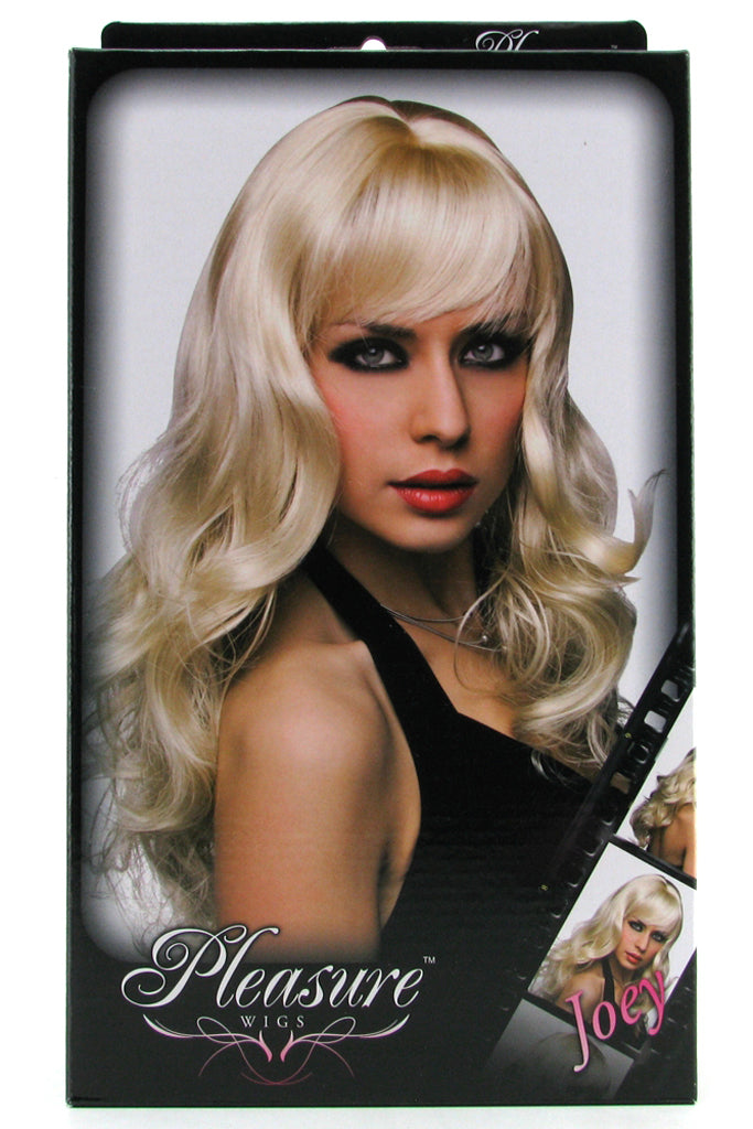 Joey Curly Wig with Bangs in Platinum Blonde