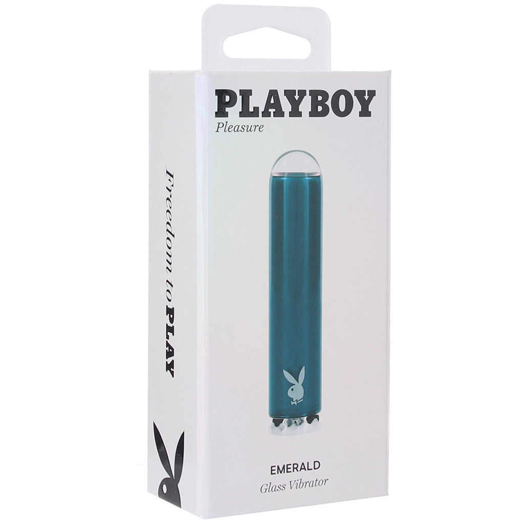 Evolved Novelties Playboy Emerald Glass Vibe - Vibrators - HoneyHugs Canada (View 6)