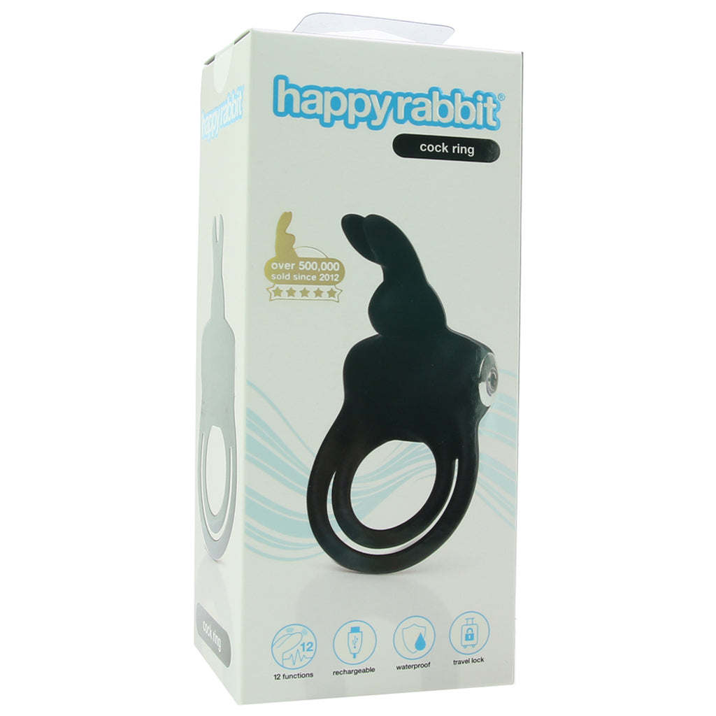 Happy Rabbit Happy Rabbit Vibrating Cock Ring in Black - Vibrators - HoneyHugs Canada (View 6)