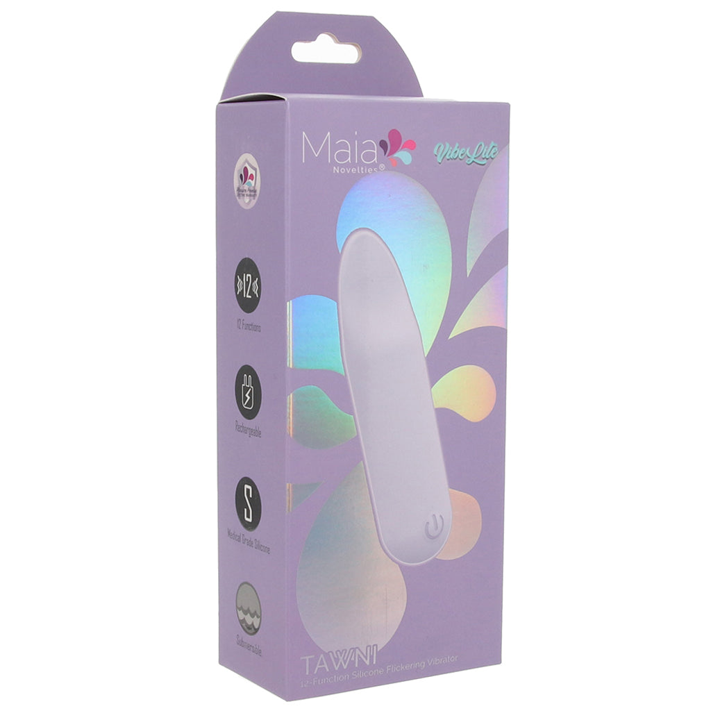 Tawni Silicone Flickering Bullet Vibe in Lavender