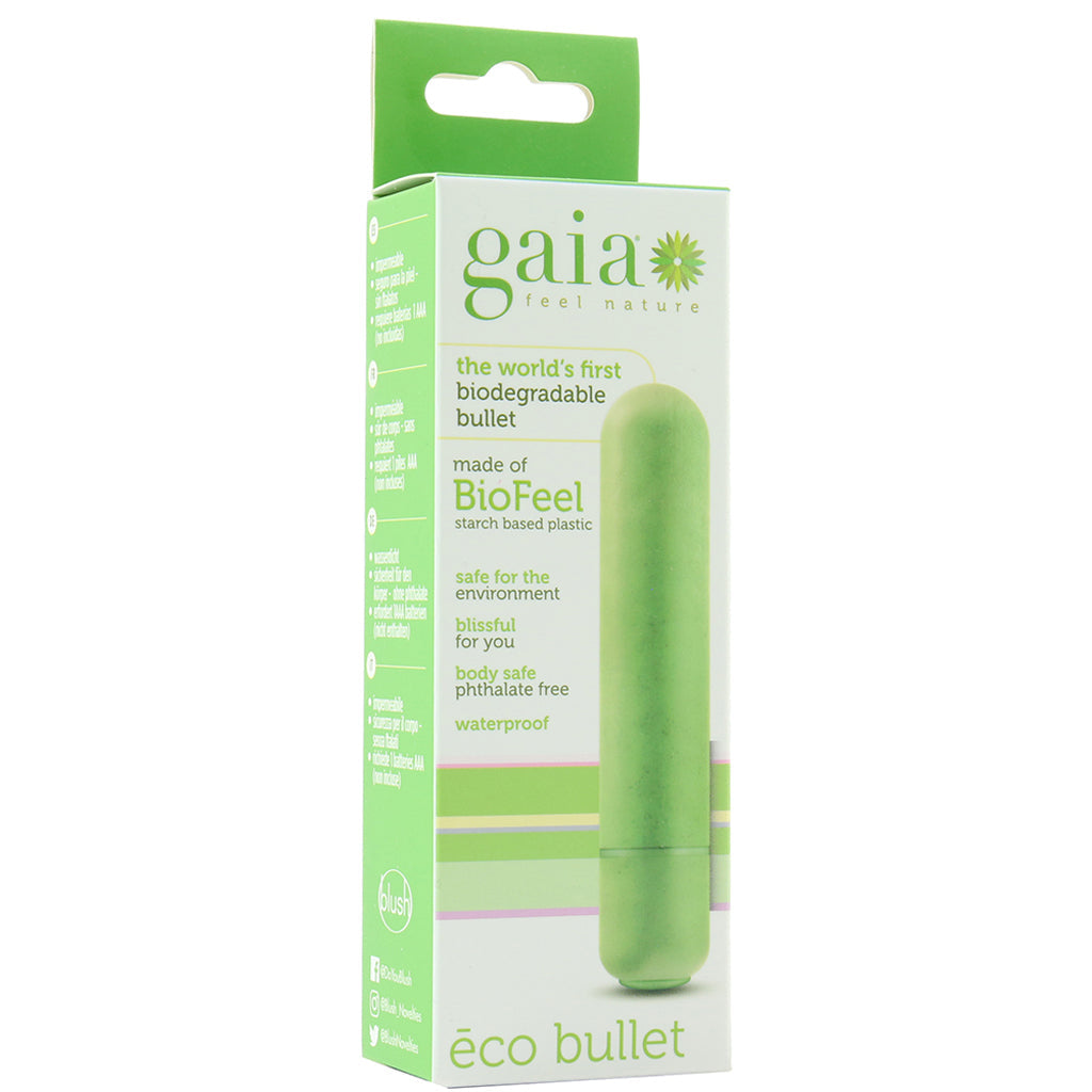 gaia Gaia BioFeel Biodegradable Bullet Vibe in Green - Vibrators - HoneyHugs Canada (View 6)