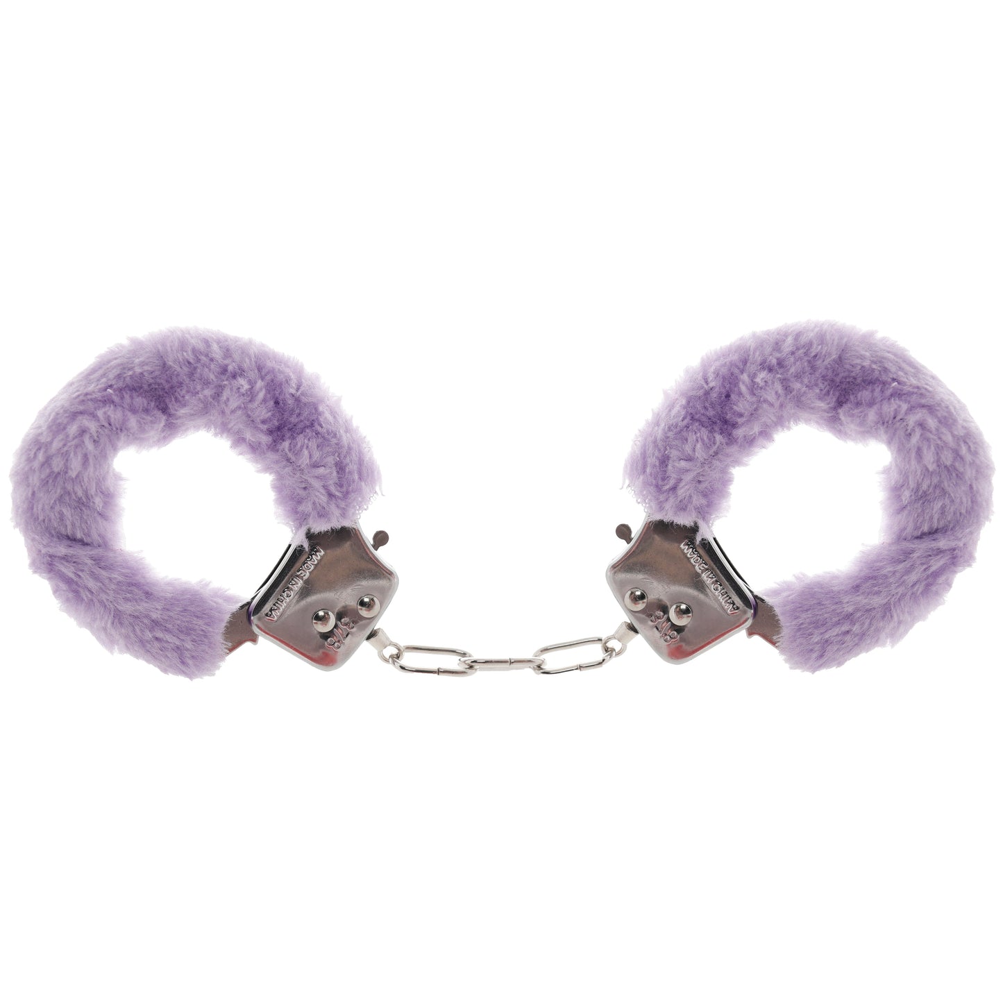Furry Hand Cuffs in Lavender