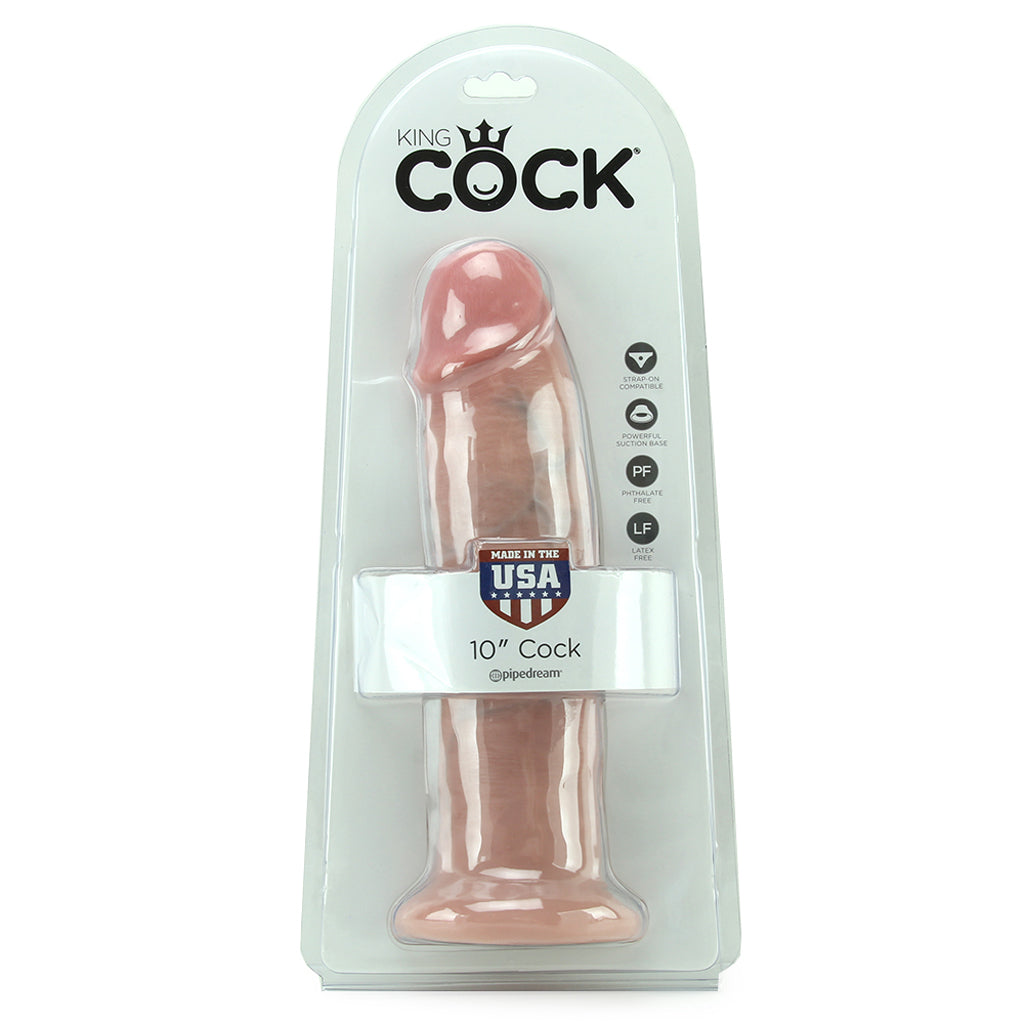 King Cock 10 Inch Dildo in Light
