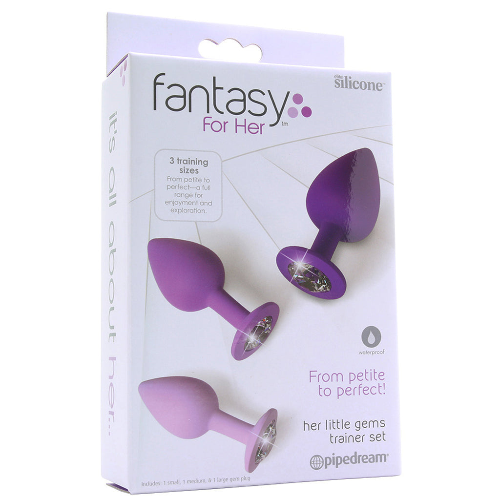 Fantasy For Her Little Gems Anal Trainer Set | Luxury Silicone Butt Plugs for Progressive Pleasure