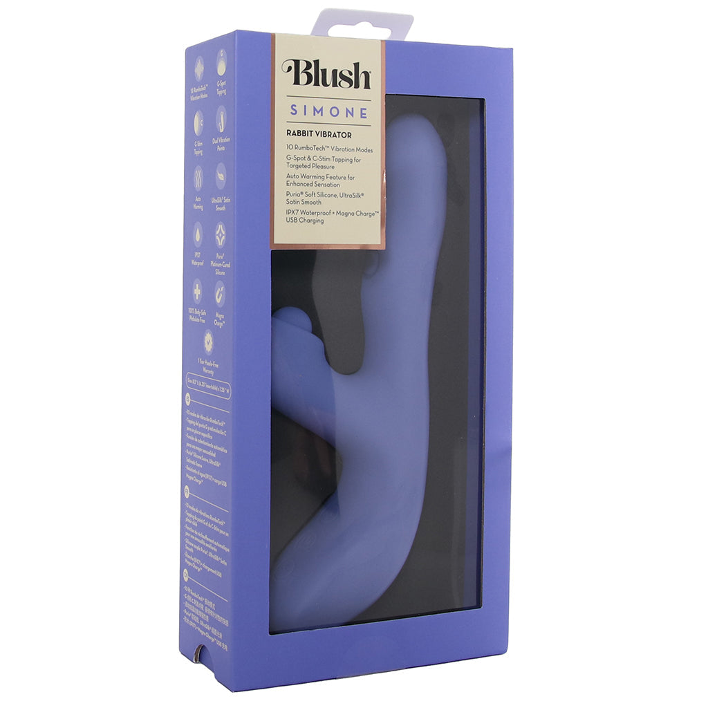 Blush Simone Warming RumboTech Rabbit Vibe - Vibrators - HoneyHugs Canada (View 9)