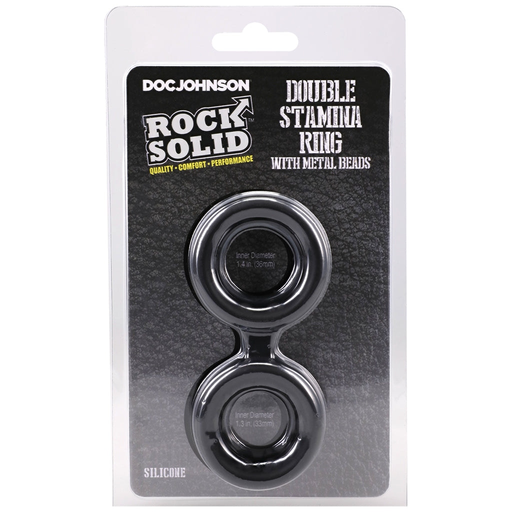 Rock Solid Double Stamina Rings with Metal Beads