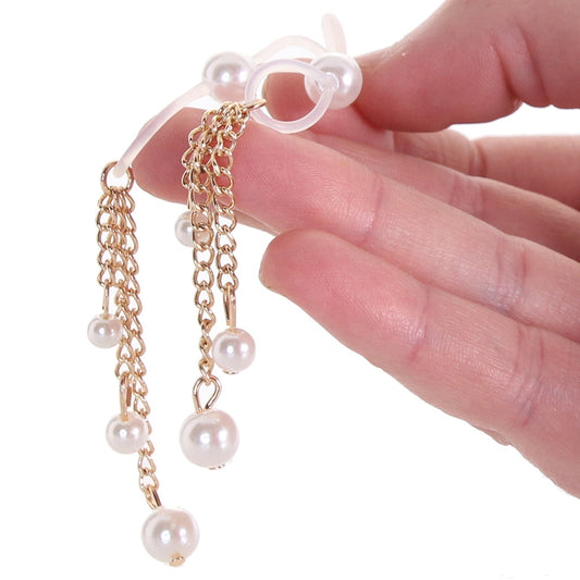 Sex & Mischief Pearl Nipple Ties: Luxurious, Adjustable & Pinch-Free Adornment