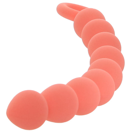 S&M Peaches 'n CreaMe: Luxurious Graduated Silicone Anal Beads for Exquisite Exploration