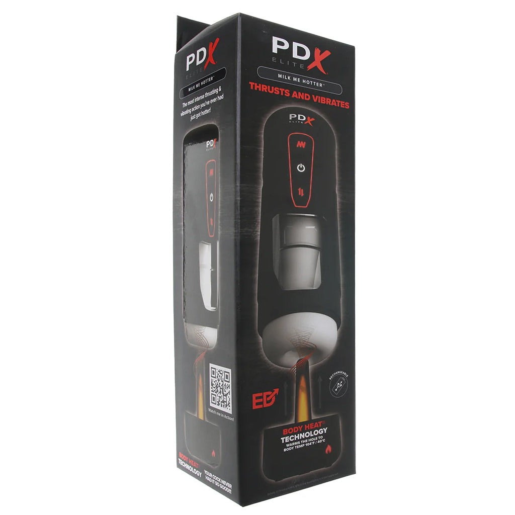 Pipedream Extreme Toyz PDX Elite Milk Me Hotter Auto Stroker with Heating Base - Male Masturbators - HoneyHugs Canada (View 7)