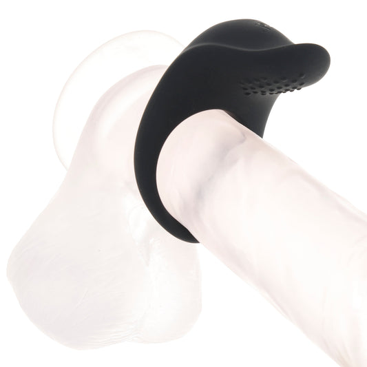 Bang! Vibrating Silicone Cock Ring in Black