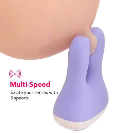 Playboy In A Pinch: Elite Vibrating Nipple Clamps & Recharge Case for Exquisite Sensation
