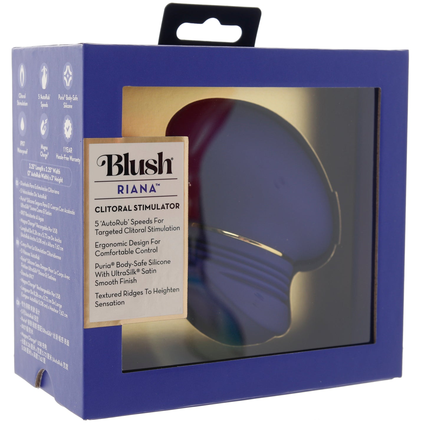 Riana AutoRub Clitoral Vibe in Royal Indigo