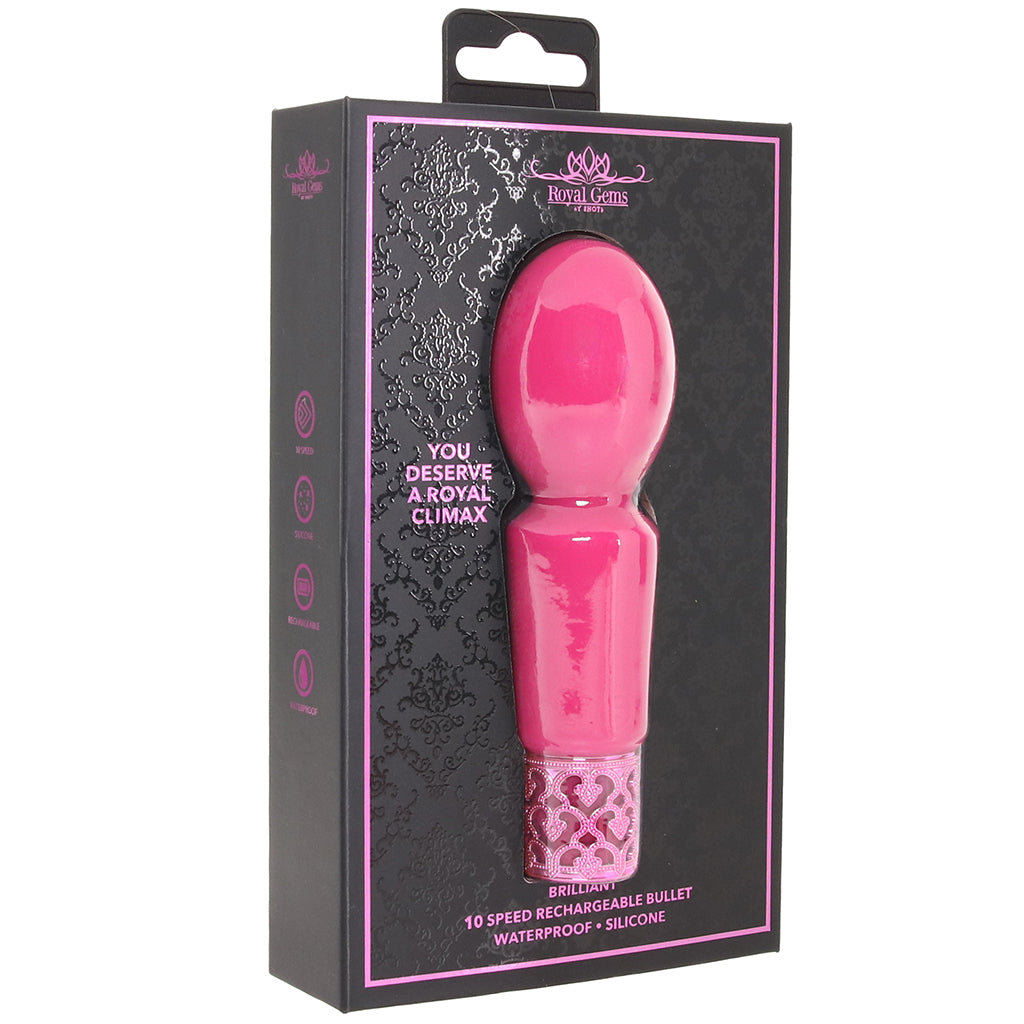 Shots Toys Royal Gems Brilliant Bullet Vibe in Pink - Vibrators - HoneyHugs Canada (View 9)