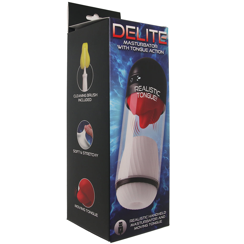 Nasstoys Delite Realistic Masturbator with Tongue Action - Male Masturbators - HoneyHugs Canada (View 9)