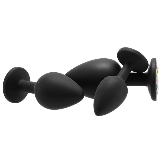 Glams Spades Black Anal Trainer Kit: Glimmering Progression & Pleasure