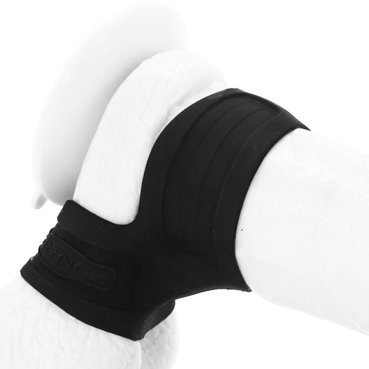 Mr. Big Black Elite Silicone Cock Ring & Ball Stretcher – Amplify Sensation & Presence