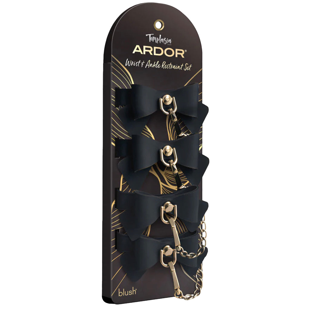 Temptasia Ardor Silicone Bows Wrist & Ankle Cuff Set