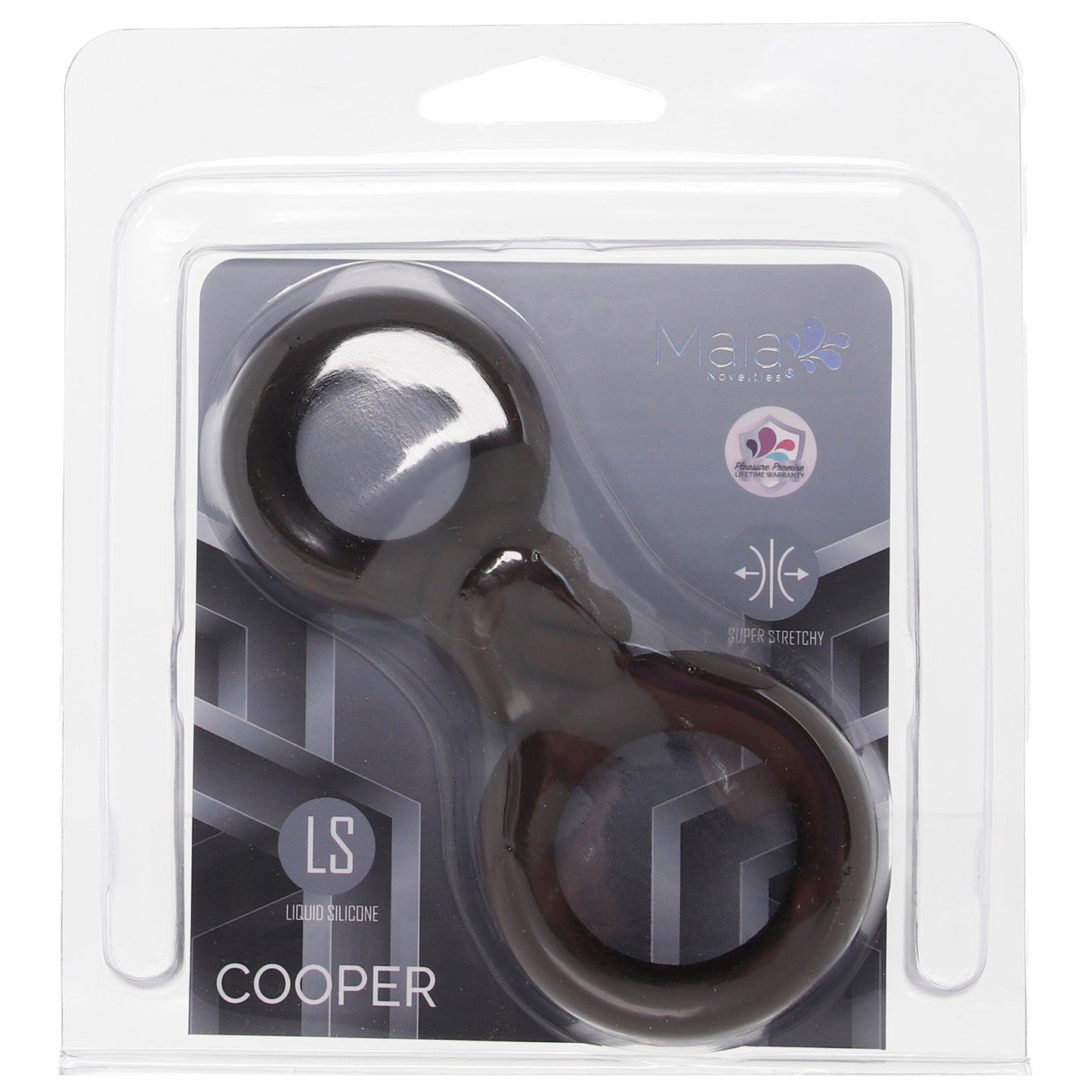 Cooper Liquid Silicone Dual Super Stretch C-Ring in Dark
