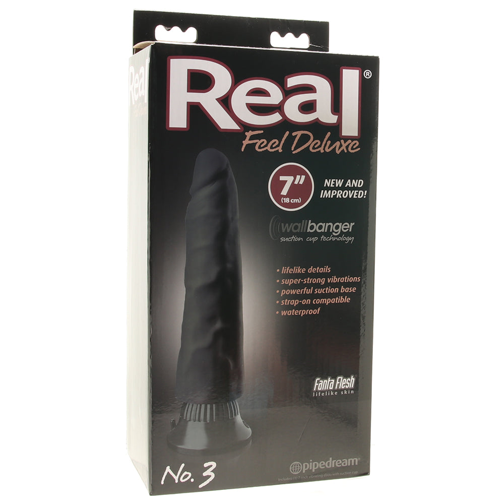 Real Feel Real Feel Deluxe 7 Inch Vibrating Wall Banger Dildo in Blac - Vibrators - HoneyHugs Canada (View 6)