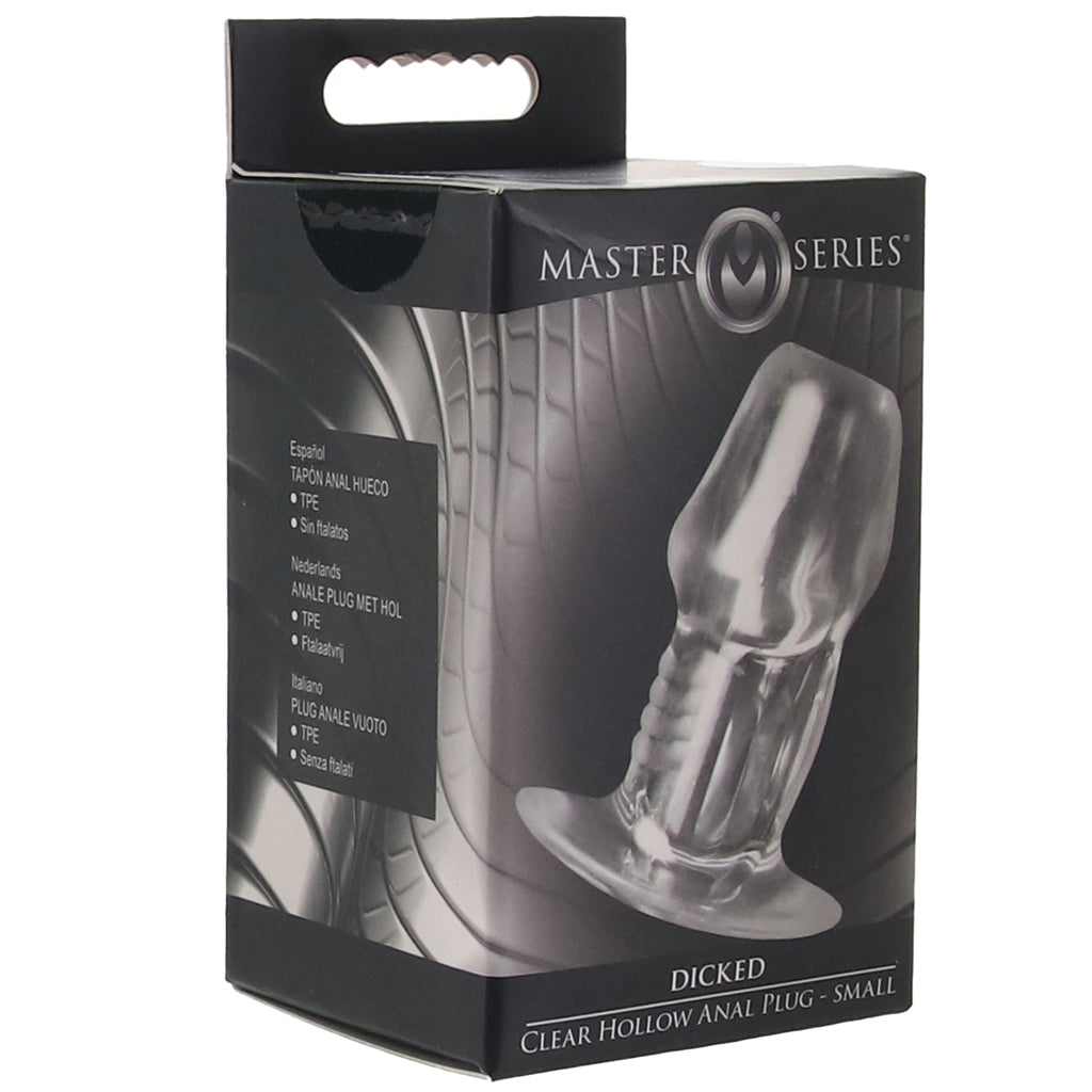 Master Series Dicked Hollow Anal Plug in Small