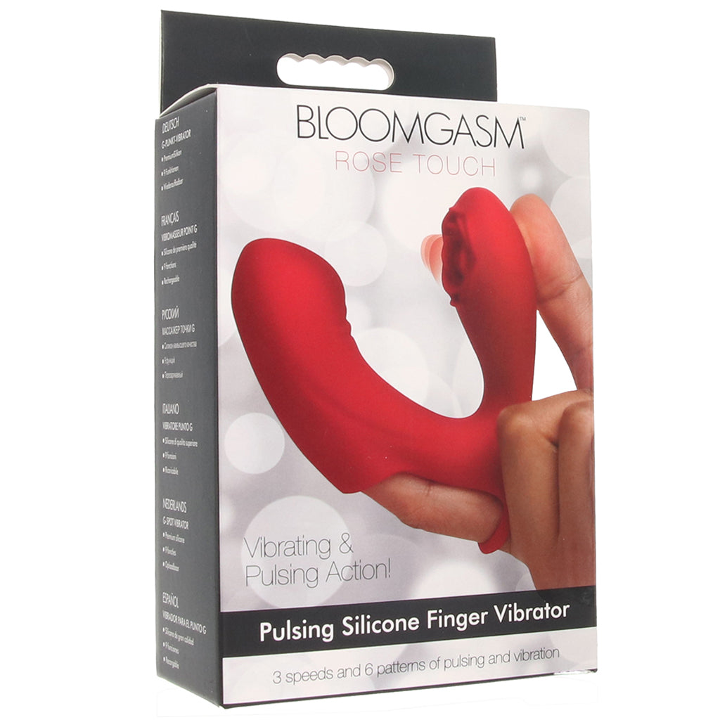 XR Brands Bloomgasm Rose Touch Finger Vibe - Vibrators - HoneyHugs Canada (View 6)