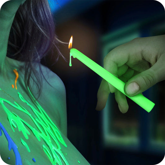 Master Series UV Glow Wax Drip Candles: Ignite Sensation & Erotic Artistry