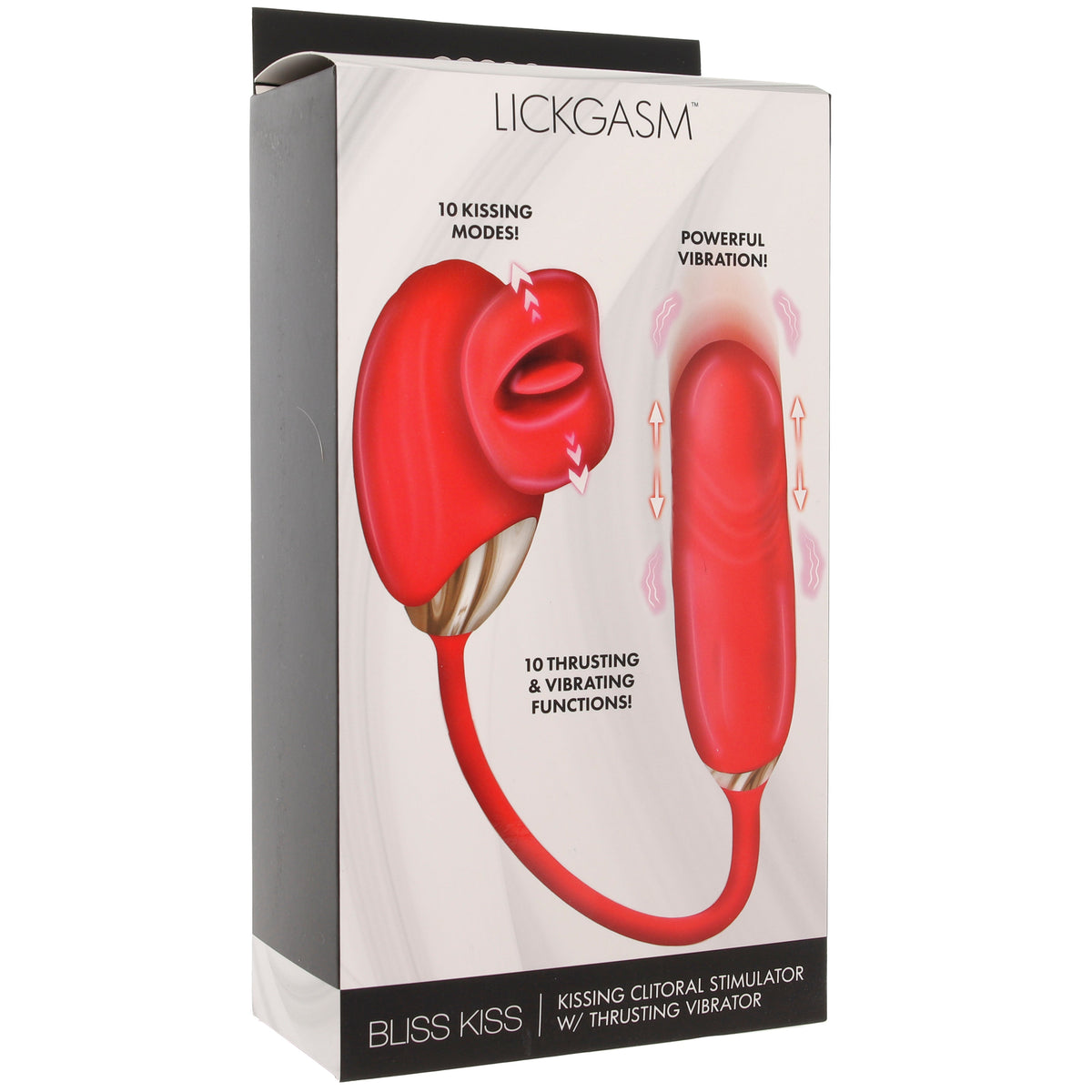 Lickgasm Bliss Kiss Clitoral Stimulator & Thrusting Vibe