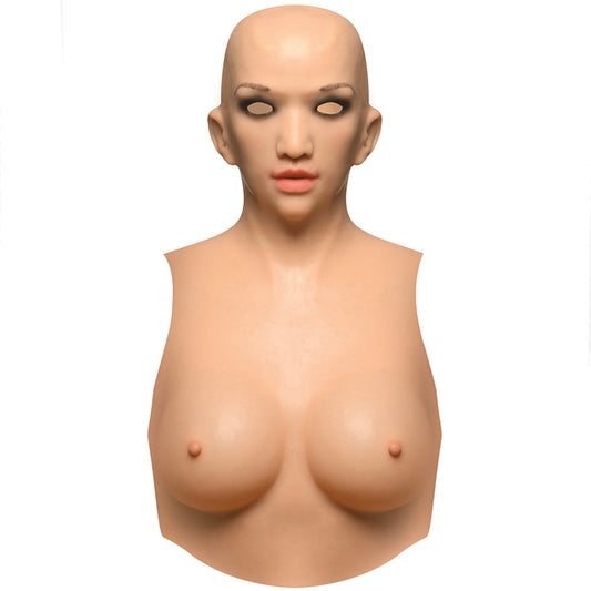 Master Series Lumina Silicone Skin Suit: C-Cup Feminization for Head & Chest
