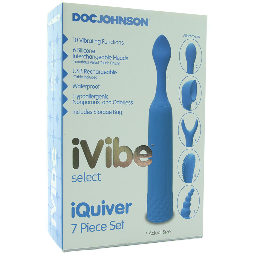 iVibe iVibe Select iQuiver 7 Piece Set in Periwinkle Blue - Vibrators - HoneyHugs Canada (View 6)